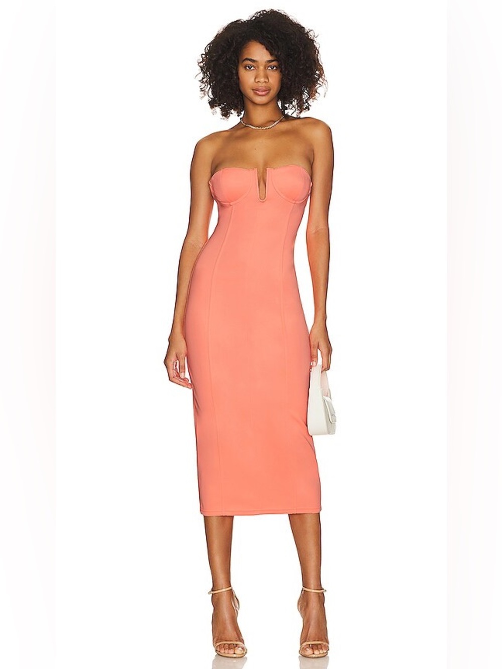 VICTOR GLEMAUD
Bustier Dress in Peach
Color: Peach